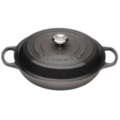 Le Creuset Signature Cast Iron 26cm Shallow Casserole - Flint