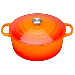 Le Creuset Signature Cast Iron 30cm Round Casserole - Volcanic