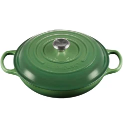 Le Creuset Signature Cast Iron 30cm Shallow Casserole  - Bamboo Green