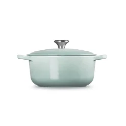 Le Creuset Signature 20cm Cast Iron Round Casserole - Sea Salt
