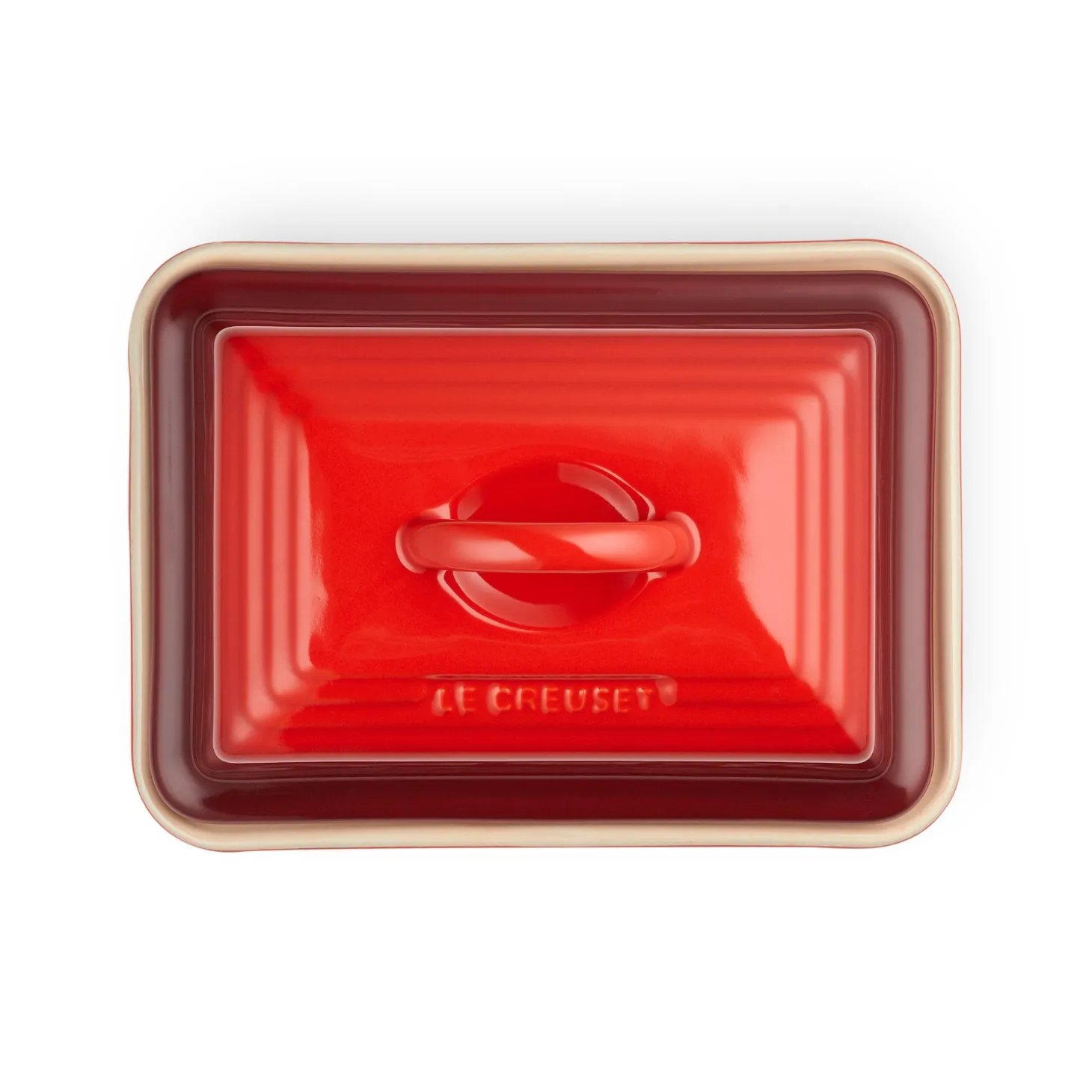 Le Creuset Stoneware Butter Dish - Cerise