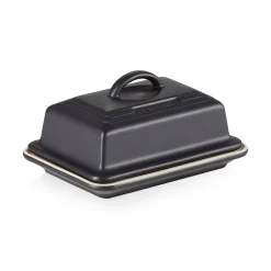 Le Creuset Stoneware Butter Dish - Satin Black