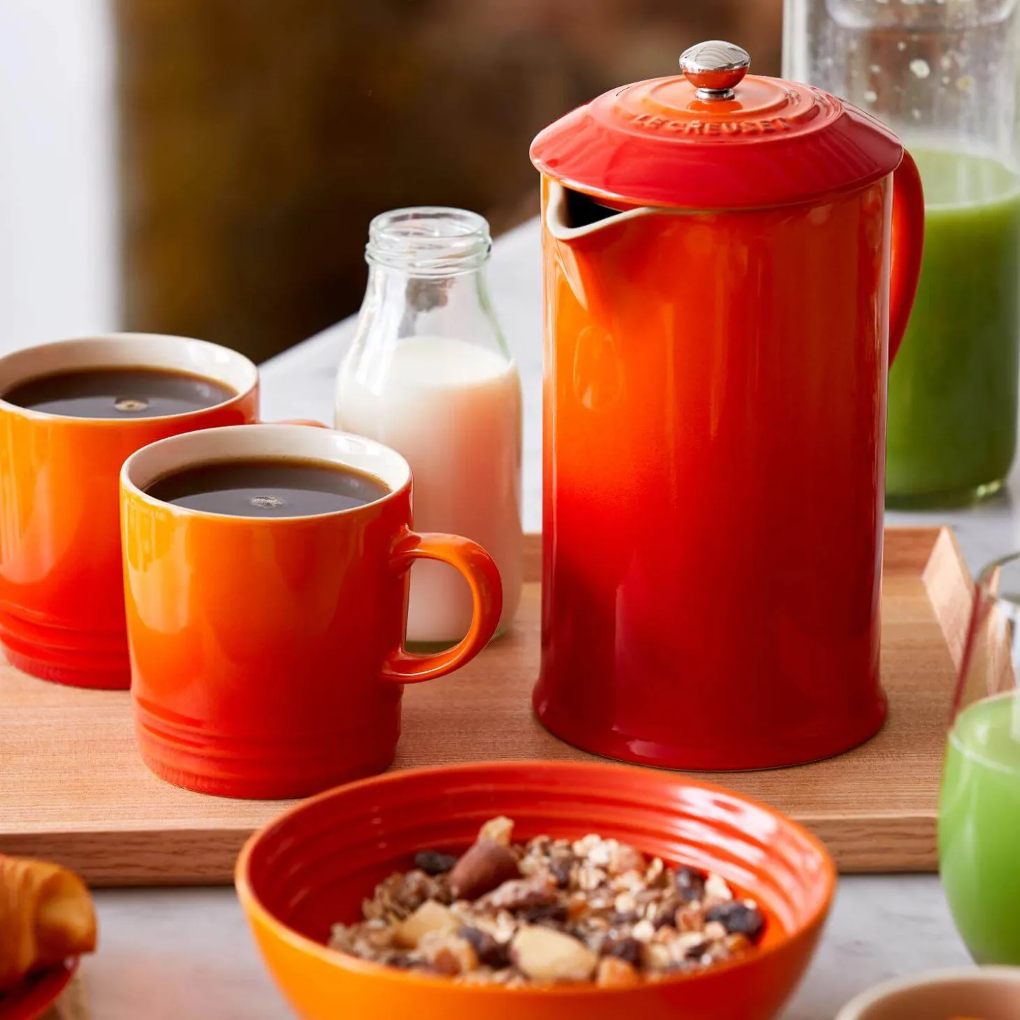 Le Creuset Stoneware Cafetiere - Volcanic