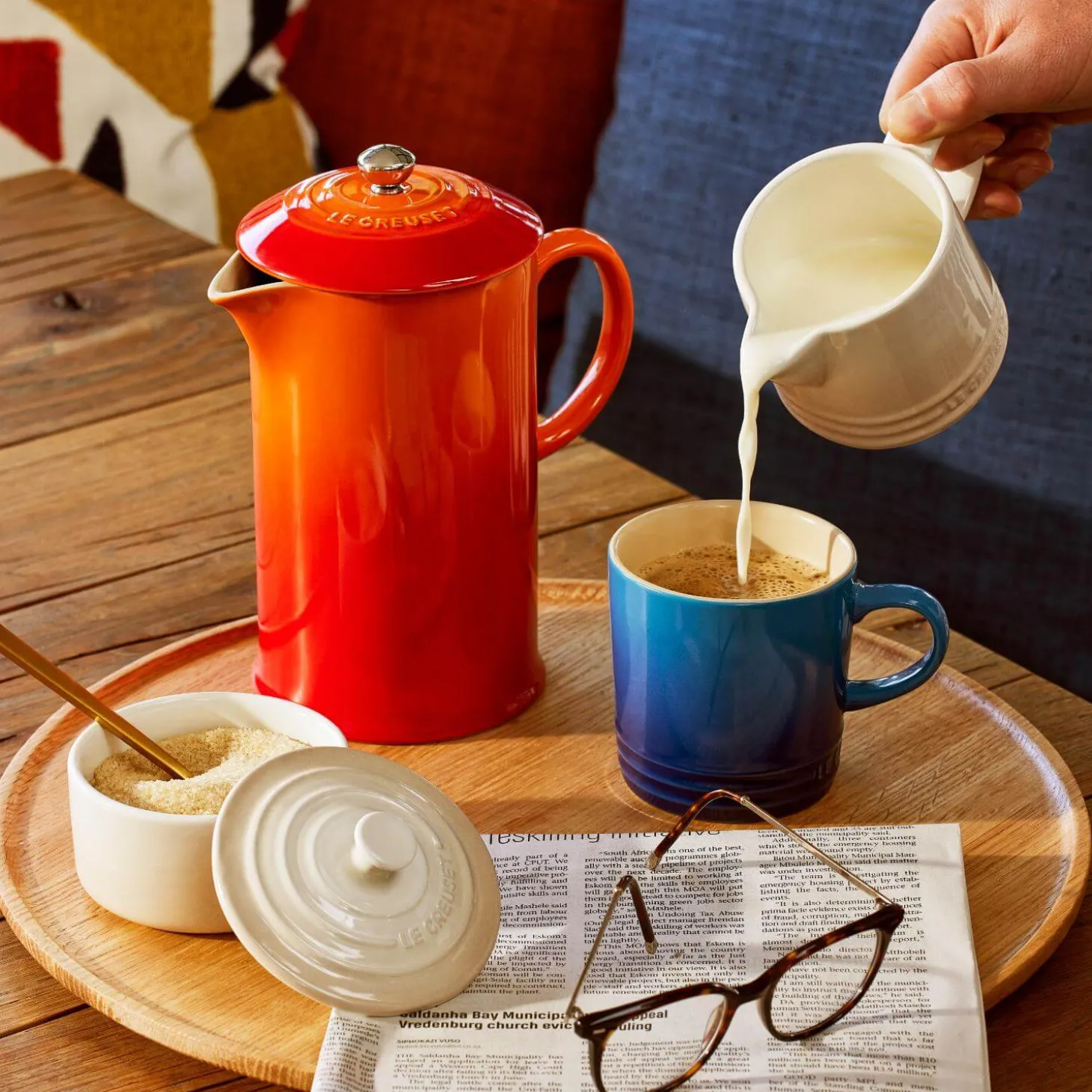 Le Creuset Stoneware Cafetiere - Volcanic