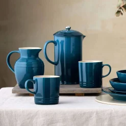 Le Creuset Stoneware Cappuccino Mug - Deep Teal