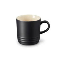 Le Creuset Stoneware Cappuccino Mug - Satin Black
