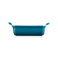 Le Creuset Stoneware Heritage 19cm Rectangular Deep Dish - Deep Teal