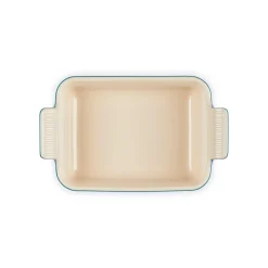 Le Creuset Stoneware Heritage 19cm Rectangular Deep Dish - Deep Teal