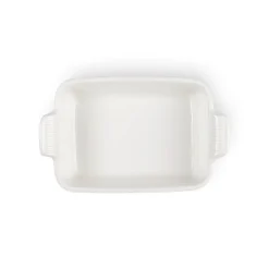 Le Creuset Stoneware Heritage 19cm Rectangular Deep Dish - Meringue