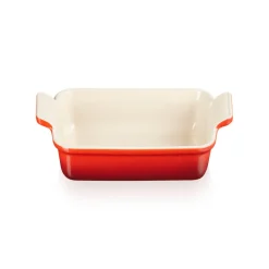 Le Creuset Stoneware Heritage 26cm Rectangular Deep Dish - Cerise