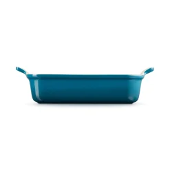 Le Creuset Stoneware Heritage 26cm Rectangular Deep Dish - Deep Teal