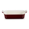 Le Creuset Stoneware Heritage 26cm Rectangular Deep Dish - Garnet