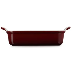 Le Creuset Stoneware Heritage 26cm Rectangular Deep Dish - Garnet