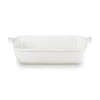 Le Creuset Stoneware Heritage 26cm Rectangular Deep Dish - Meringue
