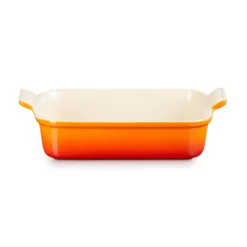 Le Creuset Stoneware Heritage 26cm Rectangular Deep Dish - Volcanic