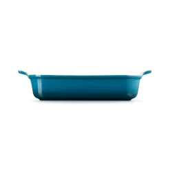 Le Creuset Stoneware Heritage 32cm Rectangular Deep Dish - Deep Teal