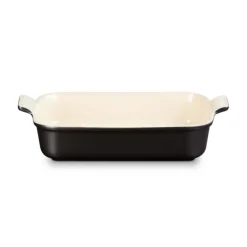 Le Creuset Stoneware Heritage 32cm Rectangular Dish - Matte Black