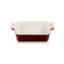 Le Creuset Stoneware Heritage 19cm Rectangular Deep Dish - Garnet