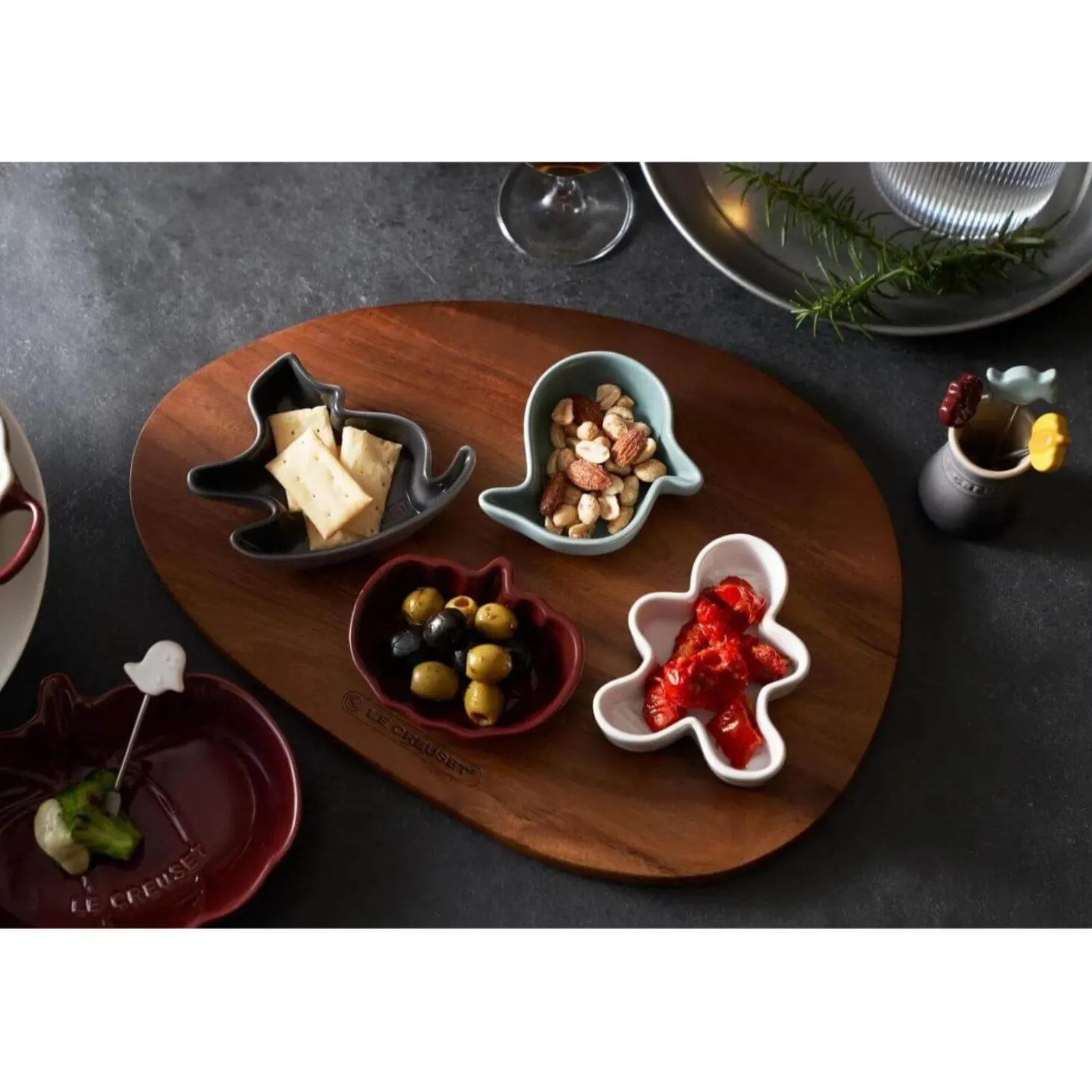 Le Creuset Stoneware 4-Piece Halloween Dish Set