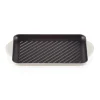 Le Creuset Traditional Cast Iron 32cm Rectangular Grill - Meringue