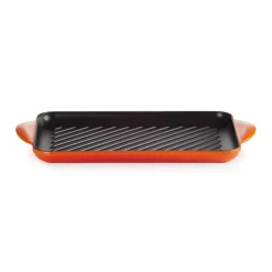 Le Creuset Traditional Cast Iron 32cm Rectangular Grill - Volcanic