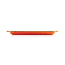 Le Creuset Traditional Cast Iron 32cm Rectangular Grill - Volcanic
