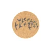 Liga Round Cork Coaster - Swallows - Grey