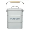 Living Nostalgia 3 Litre Compost Bin - Grey