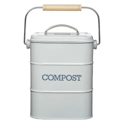 Living Nostalgia 3 Litre Compost Bin - Grey
