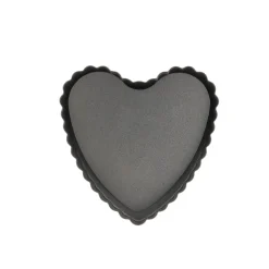 Luxe Bakeware Non-Stick Mini Loose Base Tart Pan - Heart