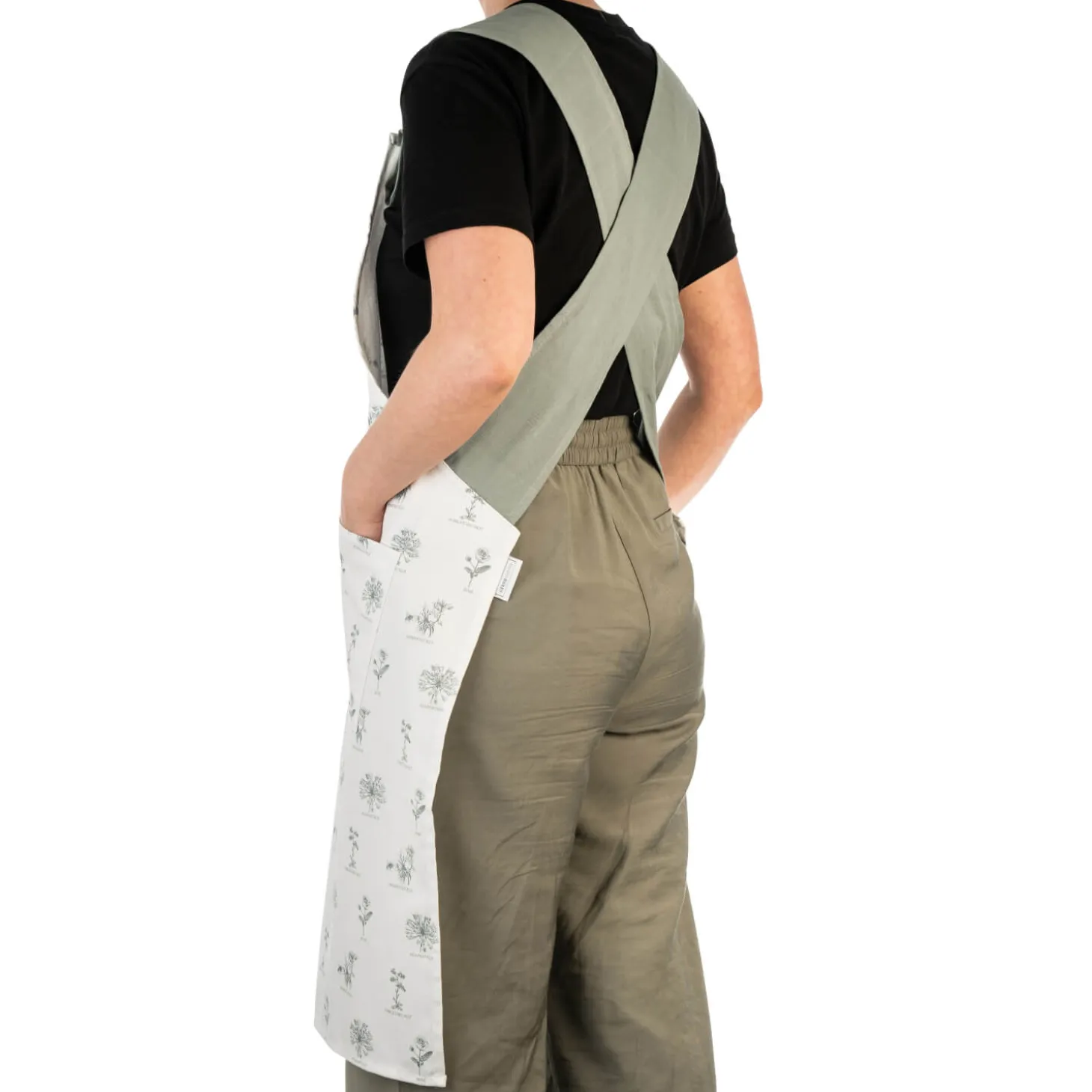 Mary Berry English Garden 100% Cotton Cross Back Apron - Flowers