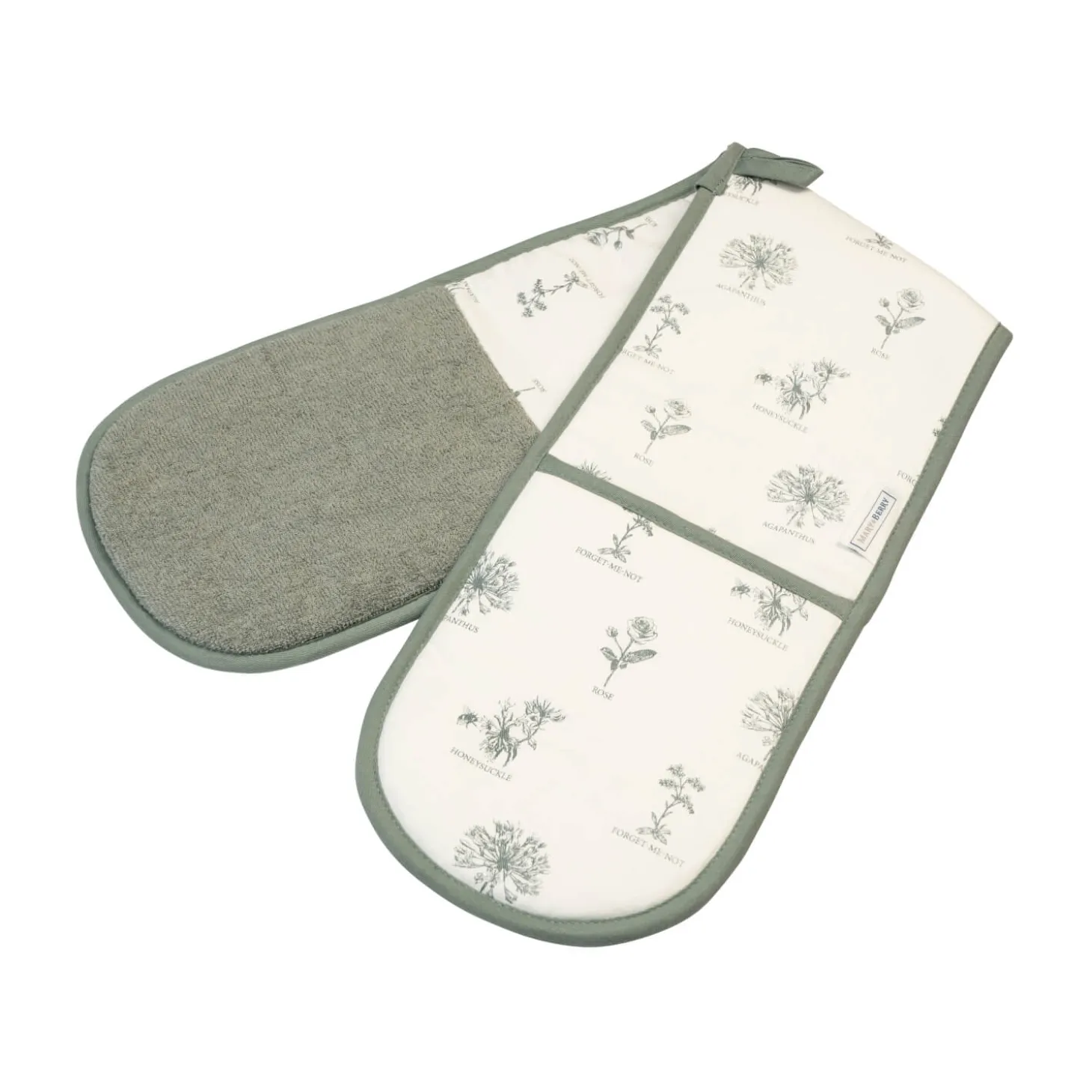 Mary Berry English Garden 100% Cotton Double Oven Gloves - Flowers