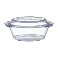 Mason Cash Classic Round Glass 1 Litre Casserole Dish with Lid