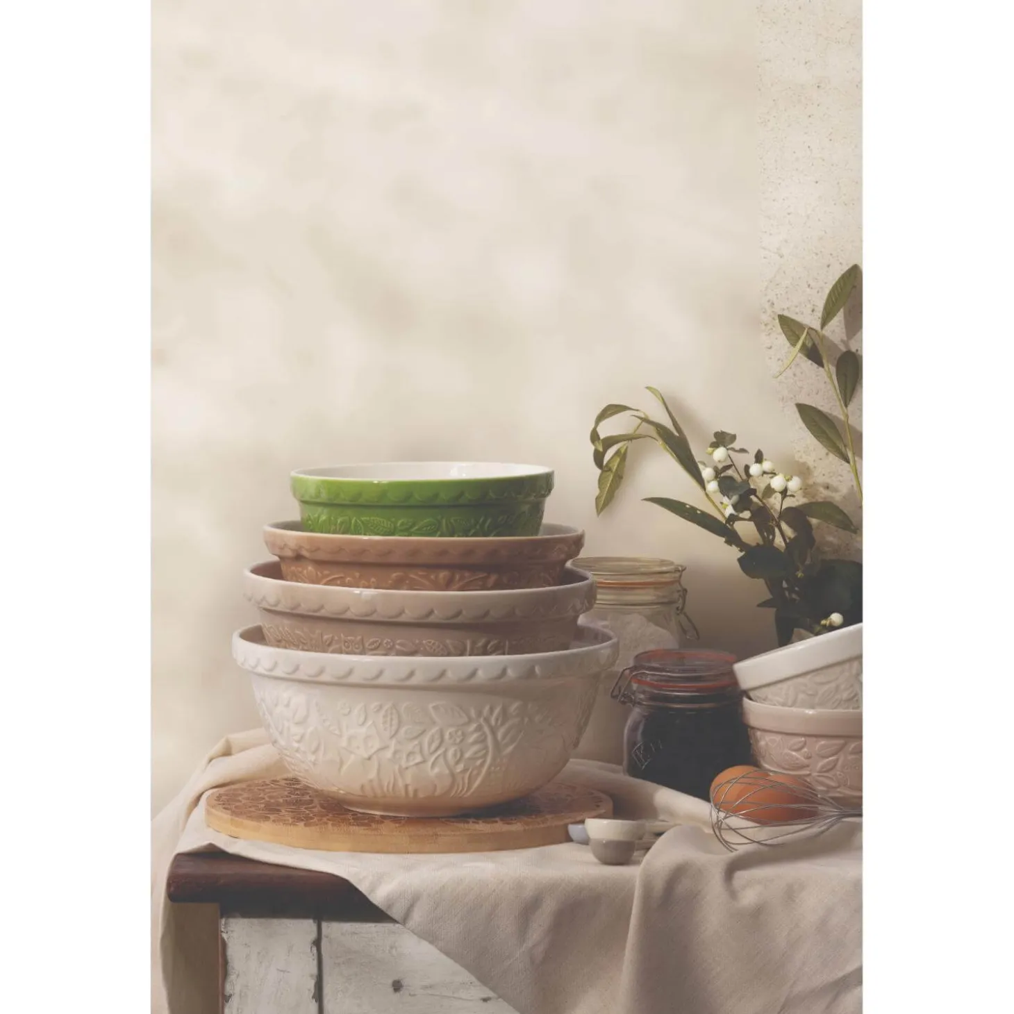 Mason Cash Colour Mix 24cm Stoneware Mixing Bowl - Cream