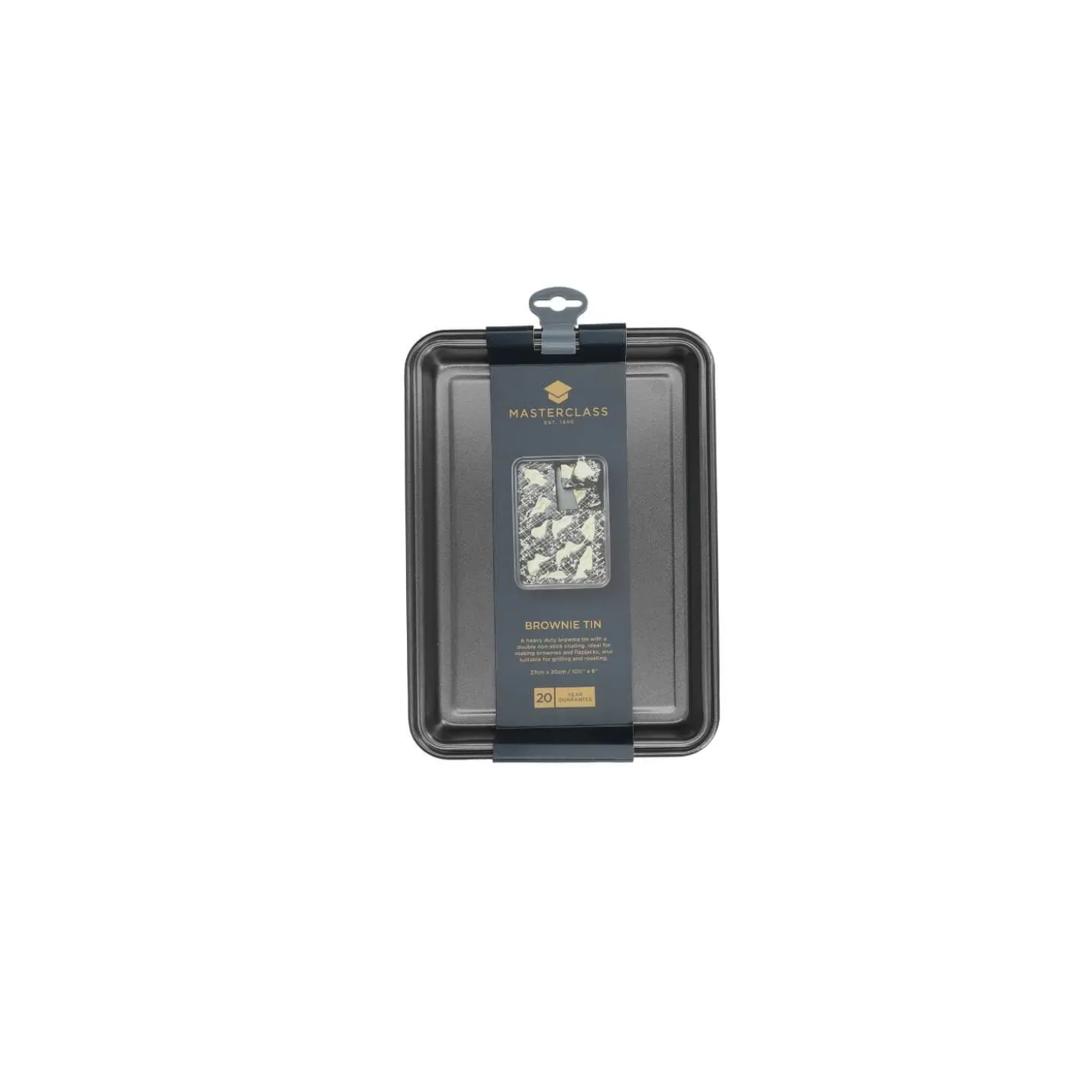 Masterclass Non-Stick Rectangle Brownie Tin - 27cm