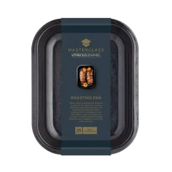 MasterClass Professional Vitreous Enamel Roasting Tray - 27cm