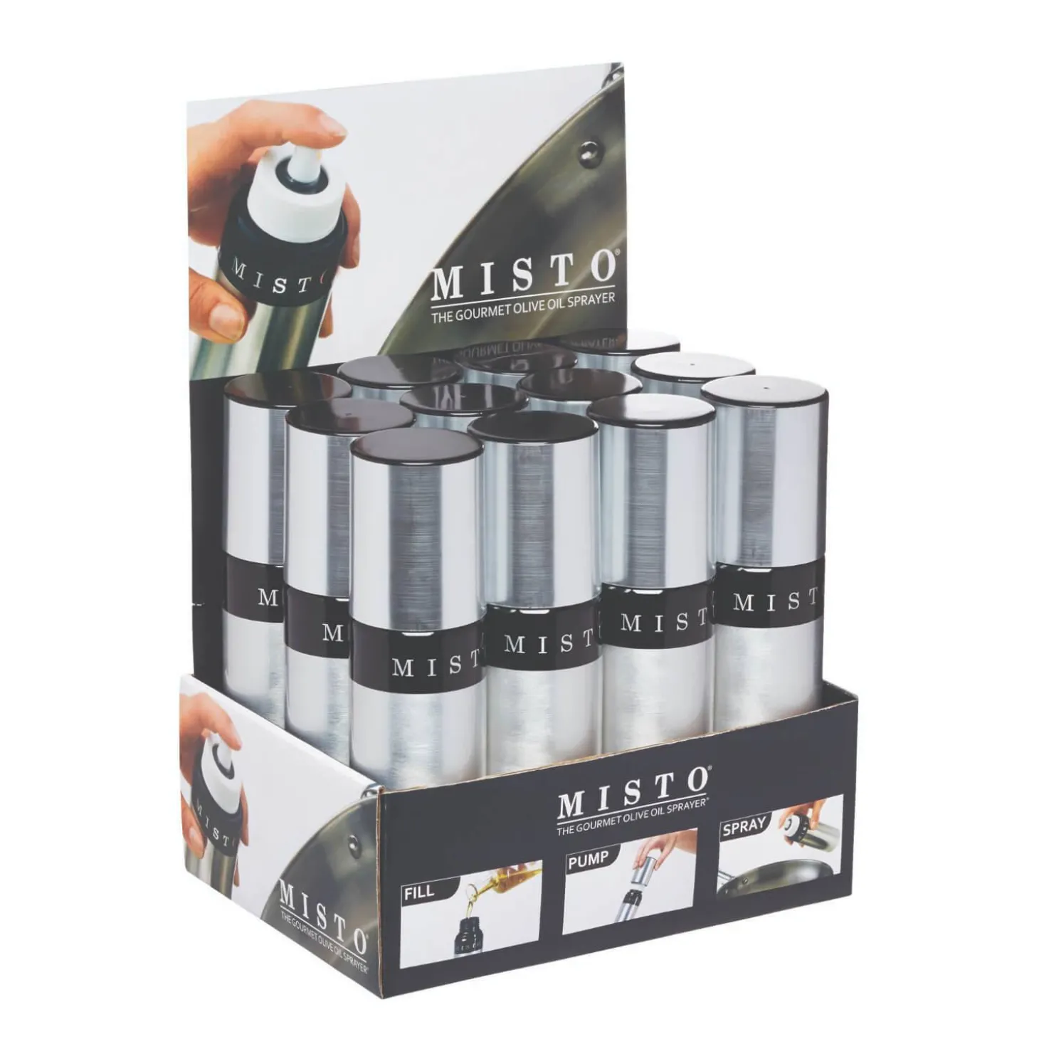 Misto Reusable Oil Sprayer - Silver