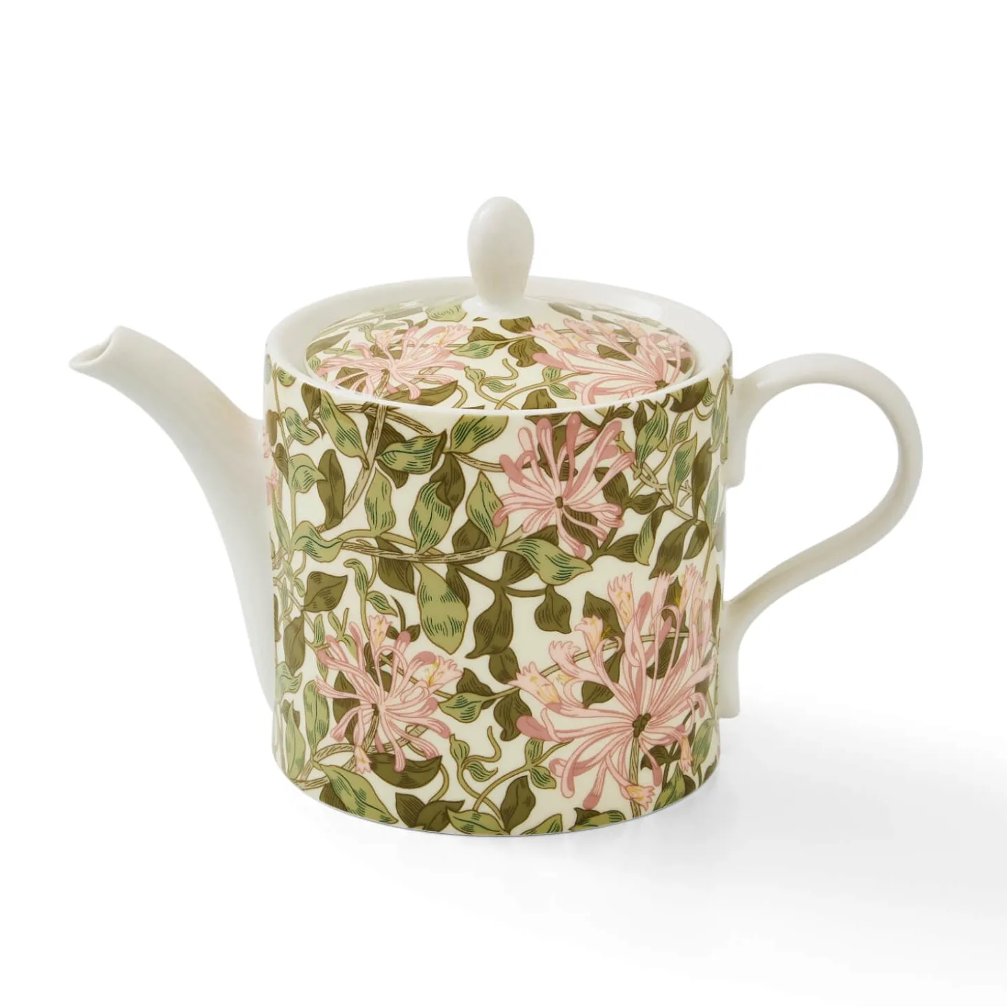 Morris & Co 4 Cup Porcelain Teapot - Honeysuckle