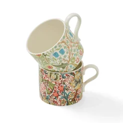Morris & Co 2 Piece 340ml Porcelain Mug Set - Blackthorn & Lily