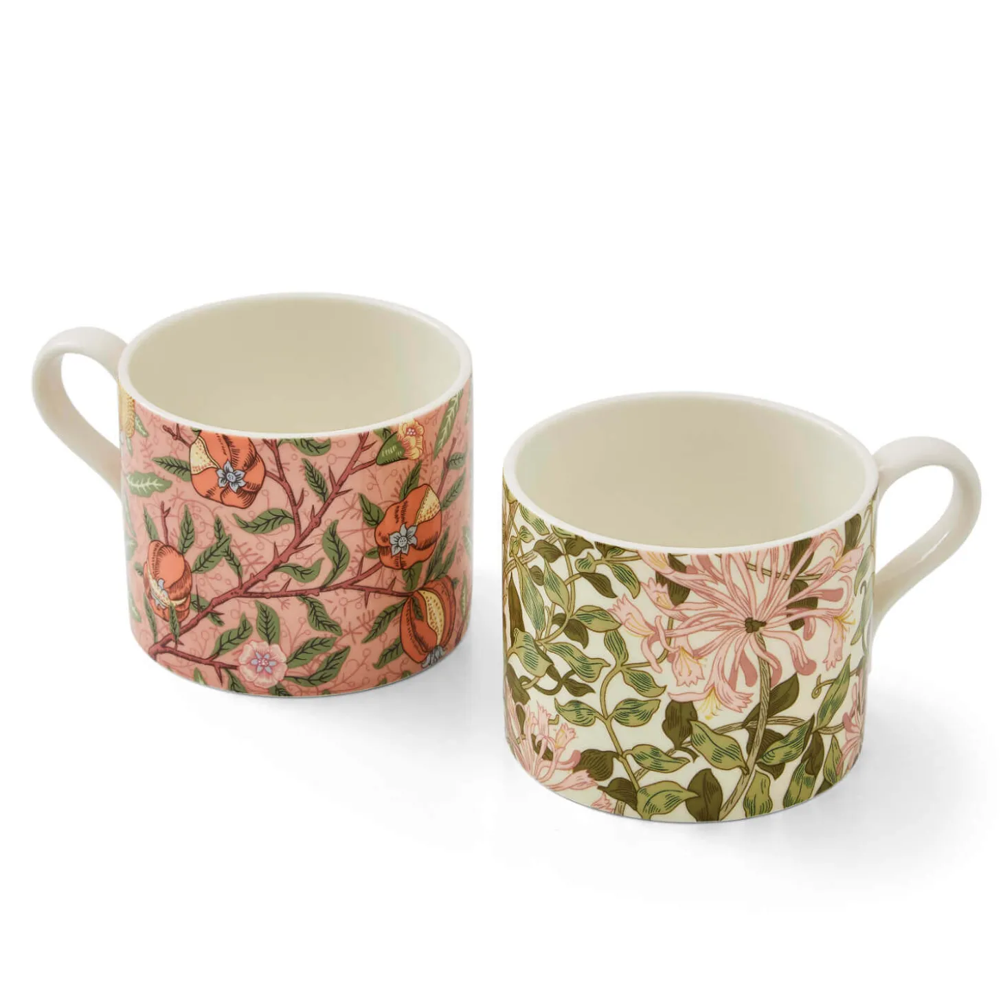 Morris & Co 2 Piece 340ml Porcelain Mug Set - Fruit & Honeysuckle