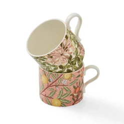 Morris & Co 2 Piece 340ml Porcelain Mug Set - Fruit & Honeysuckle