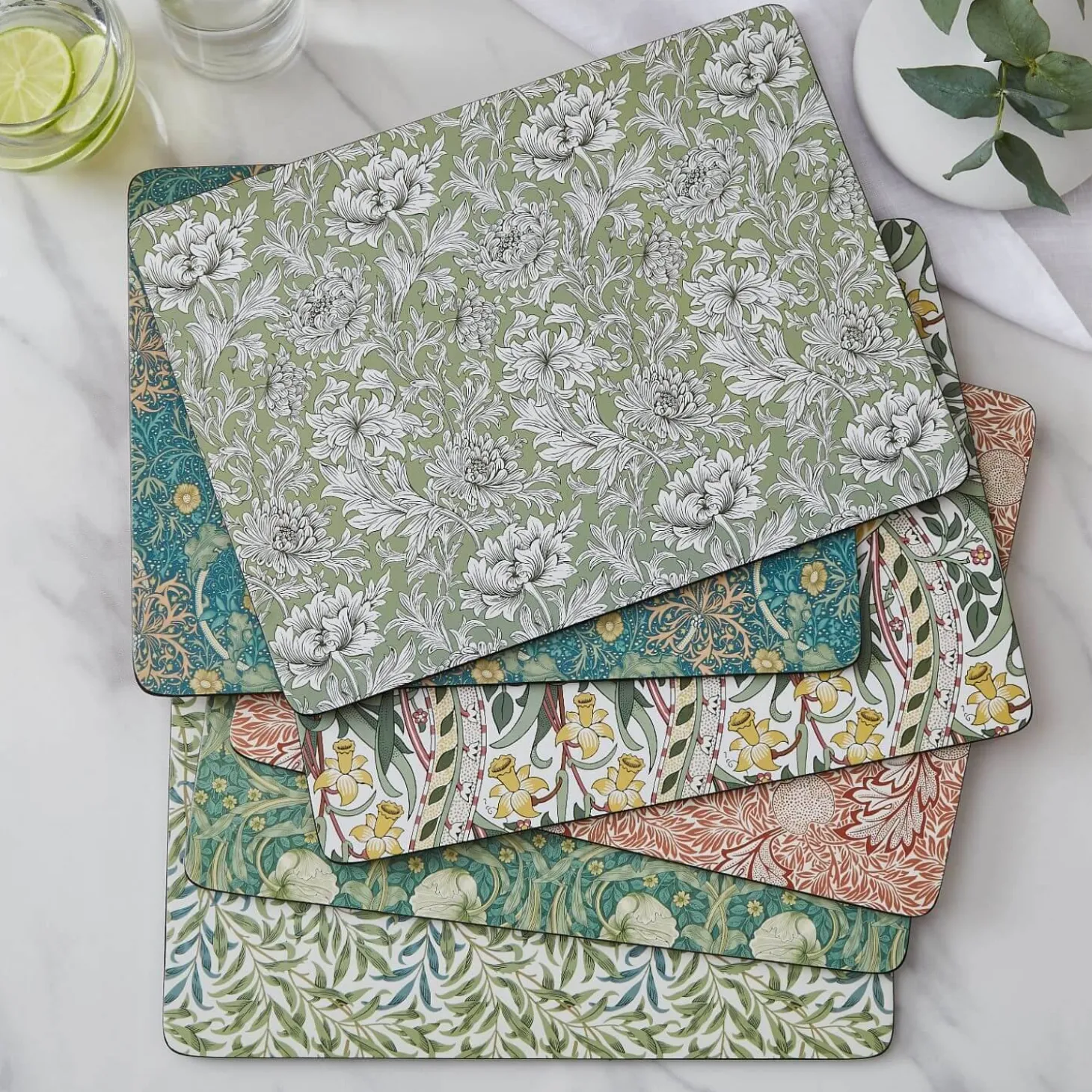 Morris & Co Set of 6 Placemats - Assorted