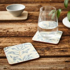 Morris & Co Willow Bough Set Of Six Coasters - Blue