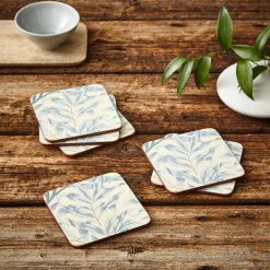 Morris & Co Willow Bough Set Of Six Coasters - Blue