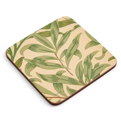 Morris & Co Willow Bough Set Of Six Coasters - Green