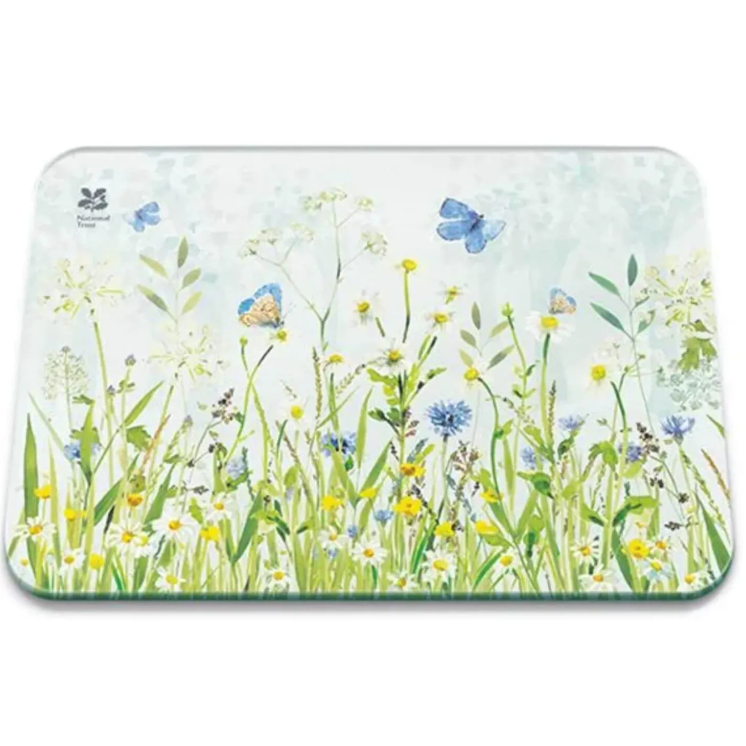 National Trust Large Glass Worktop Protector - Butterfly