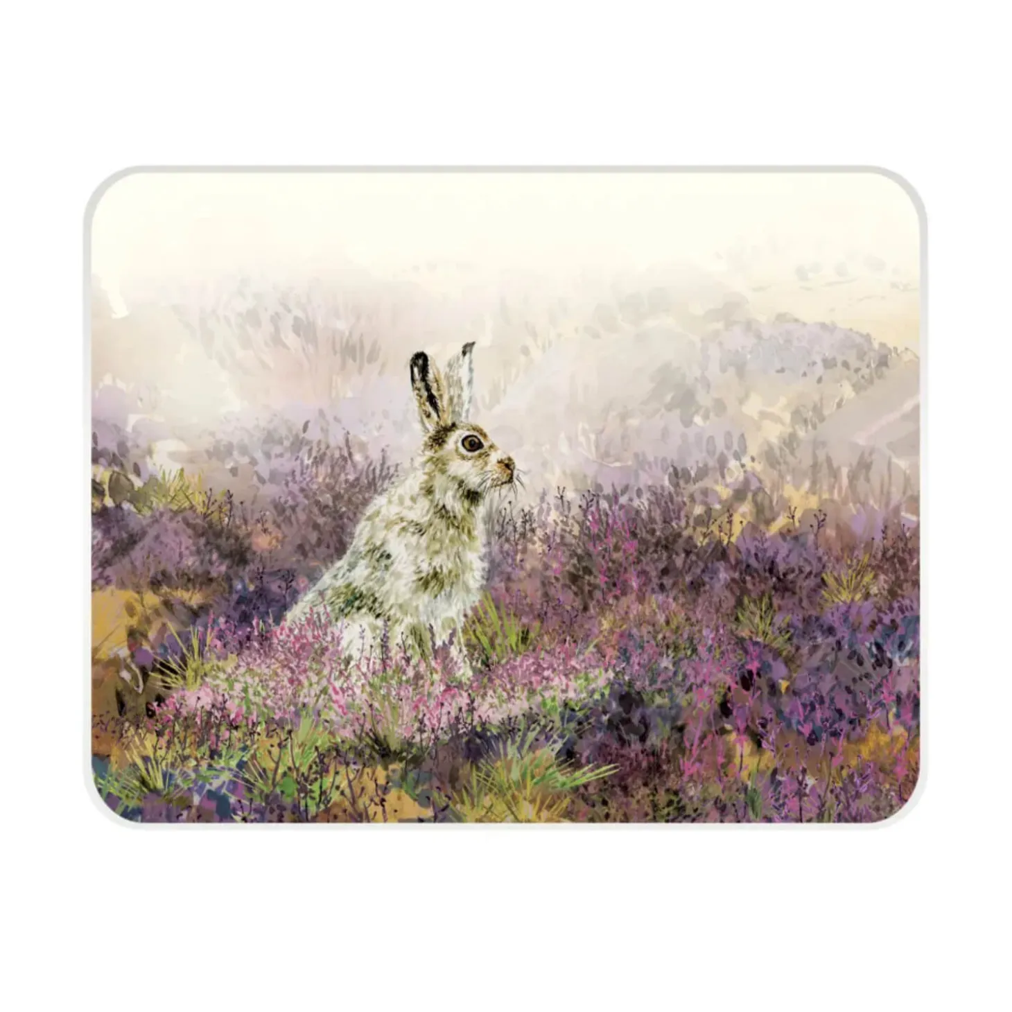 National Trust Medium Glass Worktop Protector - Mountain Hare