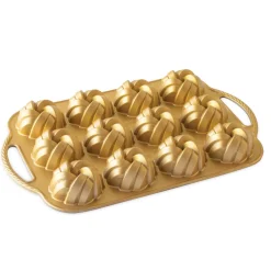 Nordic Ware Braided Mini Bundt Pan - Gold