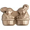 Nordic Ware 10-Cup Bunny In A Basket 3D Cake Pan - Toffee