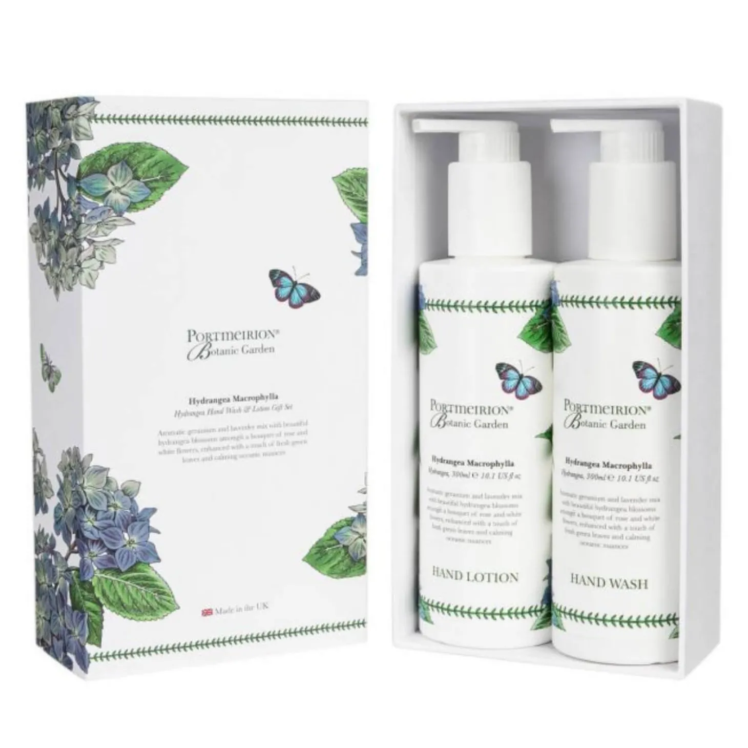 Portmeirion Botanic Garden Hand Wash & Lotion Gift Set - Hydrangea